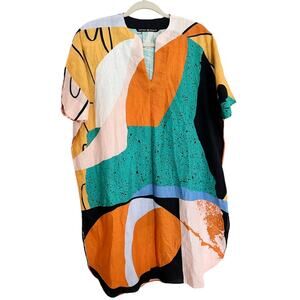 beechtree 10 linen look short dress comfort cool casual bright bold sun summer